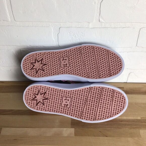 Dc TRASE TX SE sneakers liberty floral prints casual skater shoes size 6 - Picture 8 of 13